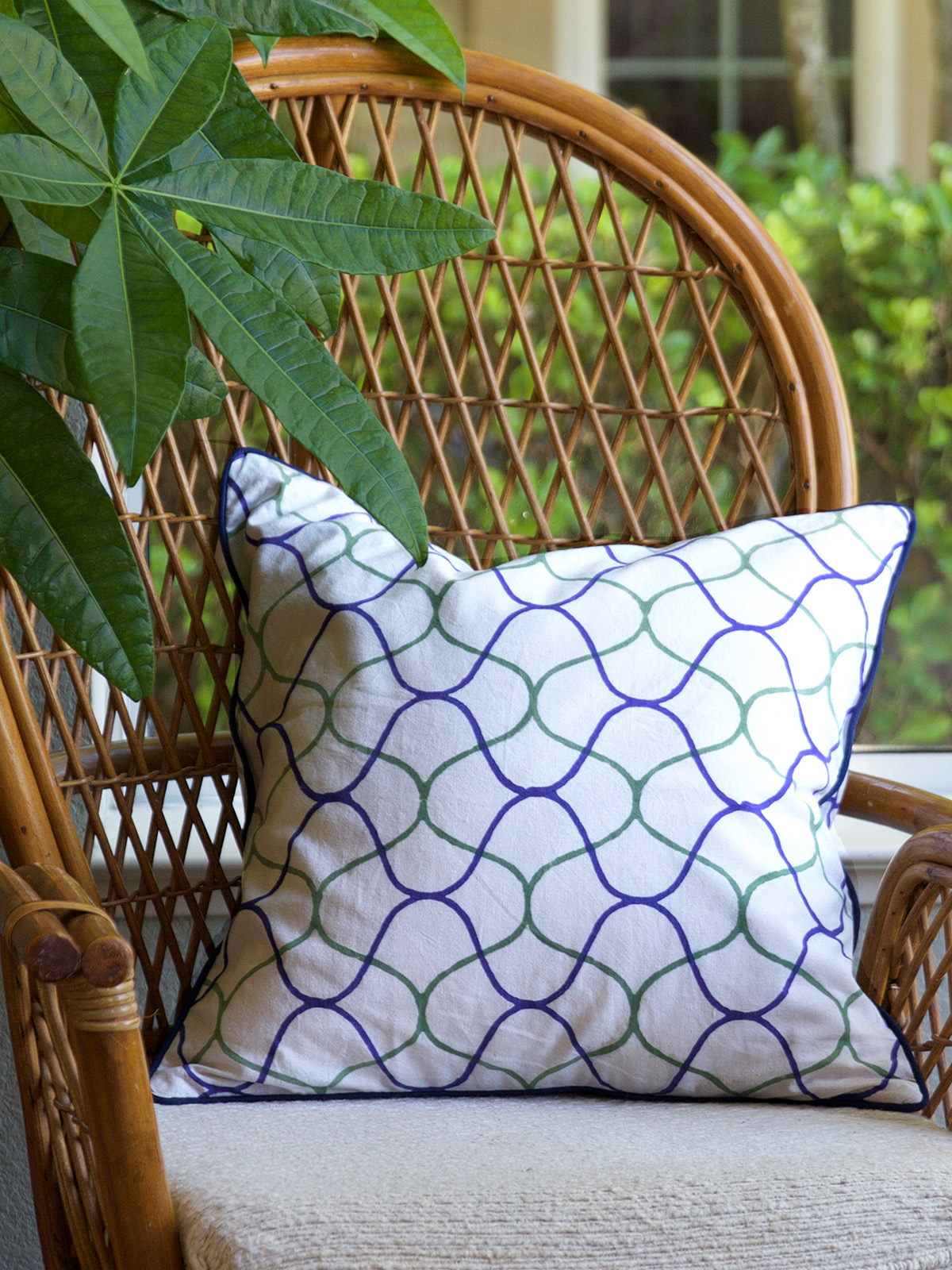 Fishermans Net ~ Ocean Beach Themed Modern Coastal Pillow Cover