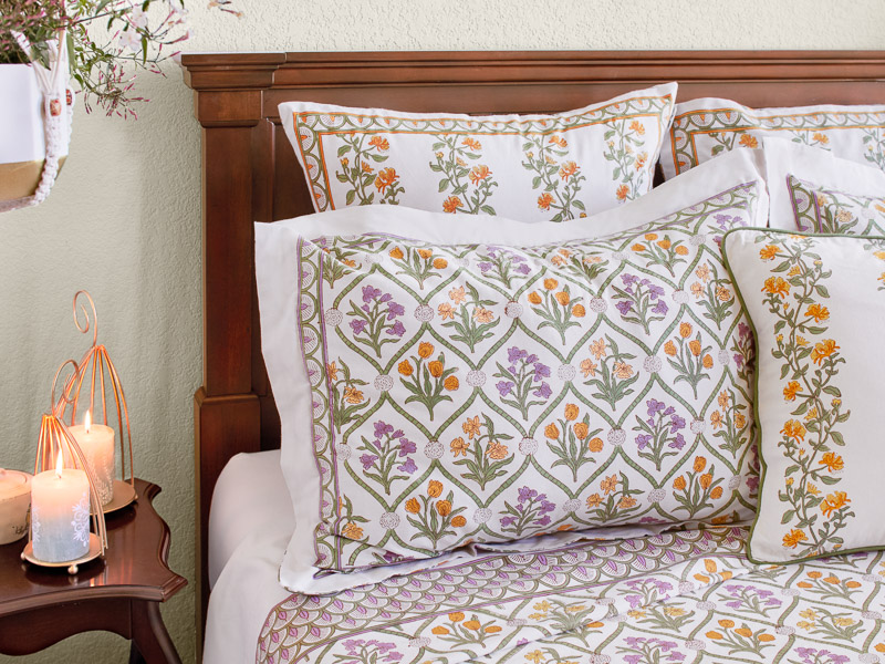 Empress Gardens ~ Floral Print Bedding, Curtains & Table Linens