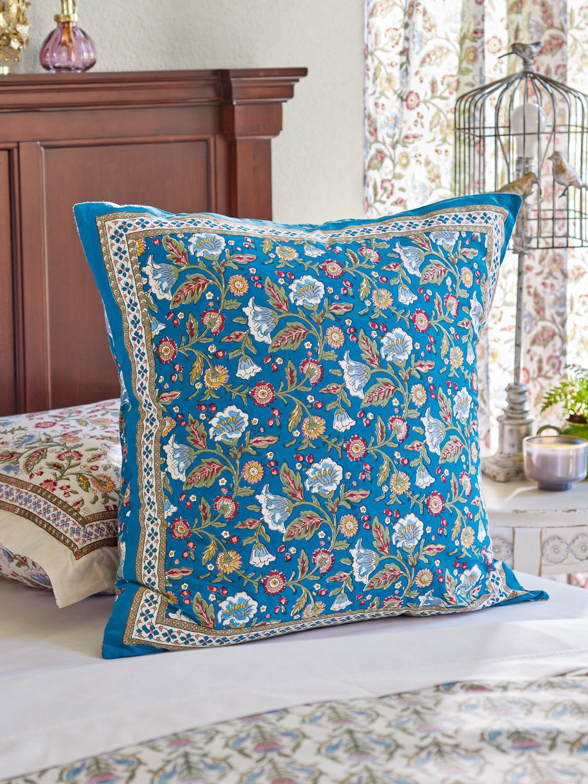 Enchanted - Blue ~ Euro Pillow Sham Cover