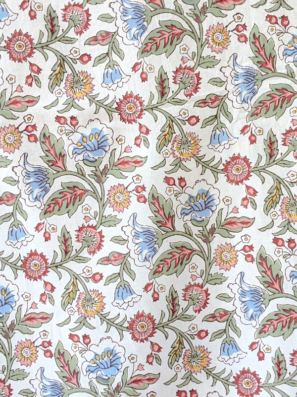 Enchanted - Ivory ~ Floral Fabric In French Provincial Style