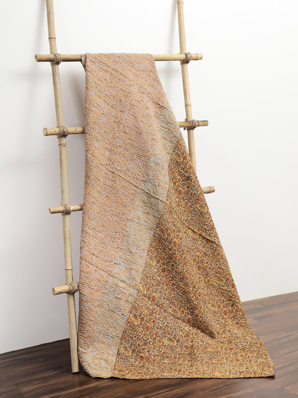 Renu Jangid ~ Vintage Kantha Quilt Sari Throw