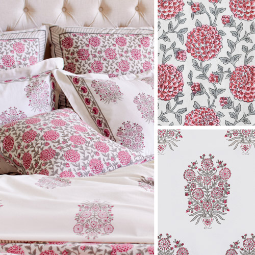 Dahlia Daydreams ~ Bedding, Curtains & Table Linens
