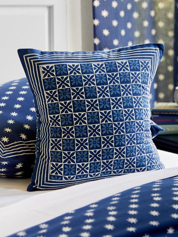 Starry Nights ~ Decorative Blue Batik India Throw Cushion Covers