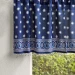 Starry Nights (CP) ~ India Blue Batik Beaded Window Valance