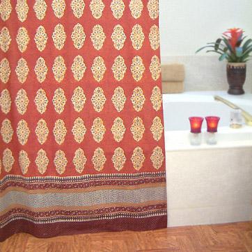 Spice Route Decorative Shower Curtain
