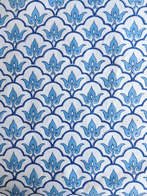 Casablanca Blues ~ Moroccan Theme Style Quatrefoil Print Napkins