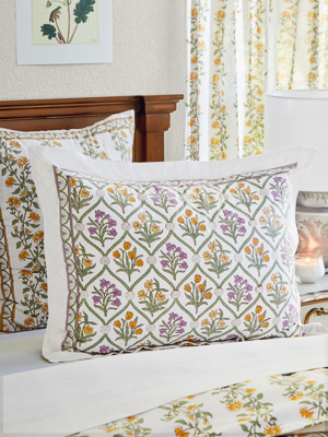 Empress Gardens - Main ~ Lush Floral Pillow Case, Pillow Sham
