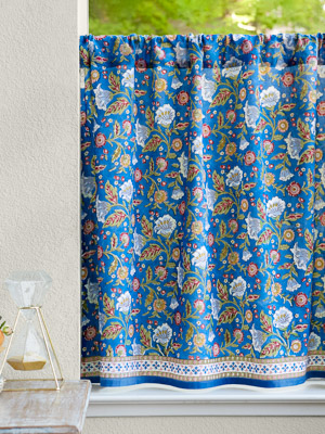 Enchanted - Blue ~ Kitchen Curtain