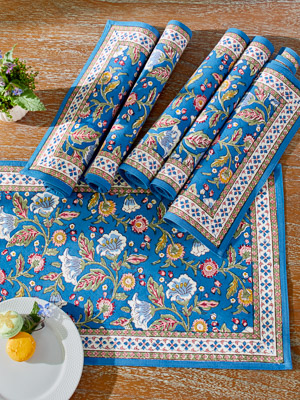 Enchanted - Blue ~ Table Placemats (Set of 6)