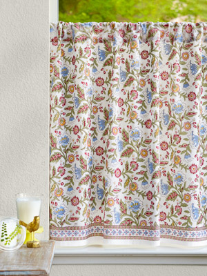 Enchanted - Ivory ~ Kitchen Curtain