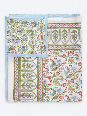 Enchanted - Ivory ~ Jaipuri Razai Quilt