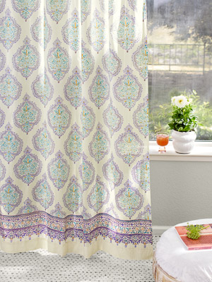 Morning Dew ~ French Country  Pale Yellow Curtain Panel