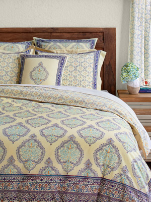 Morning Dew ~ Romantic French Country Yellow Duvet Cover