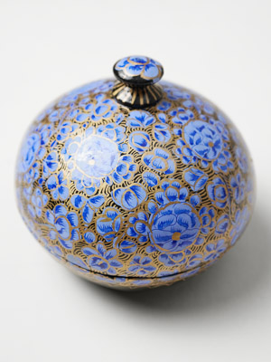 Moonshadow Reverie ~ Hand Painted Paper Mache Jewelry Box