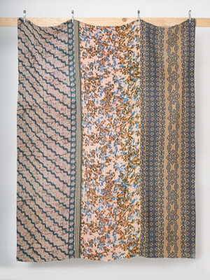 Indigo Palace Jewel Queen Kantha Quilt
