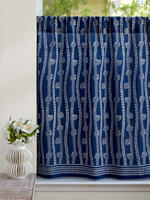 Pacific Blue - Kelp Forest ~ Kitchen Curtain