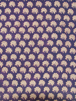 Purple Moon ~ Purple and Gold Fabric Swatch