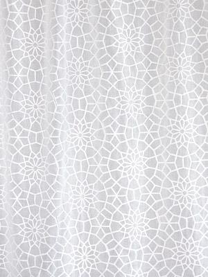 Royal Mansour ~ White on White Fabric With Moroccan Print