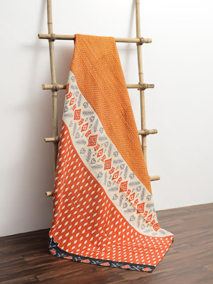 Sita Saini ~ Vintage Kantha Quilt Sari Throw