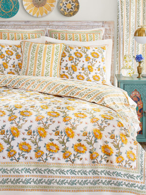 Sunflower Serenade ~ Duvet Cover, Sunflower Bedding