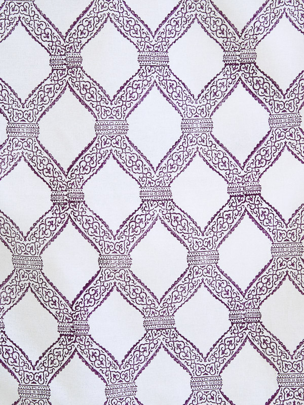 Victorian Lilac Trellis Ivory ~ Lavender Cloth Dinner Napkins