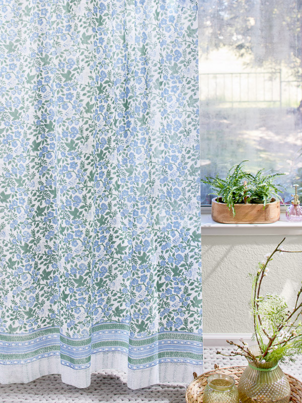 Woodland Ferns - CP ~ Sheer Curtain Panels